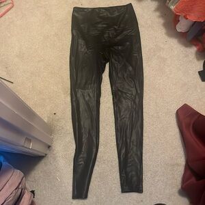 Black leather looking leggings